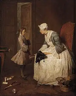 The Governess (1739), oil on canvas, 47 x 38&nbsp;cm., National Gallery of Canada
