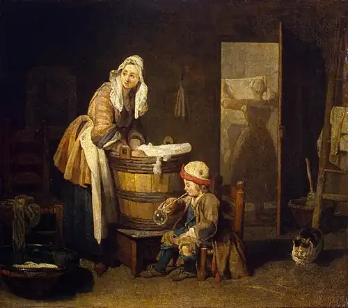 The Laundress by Jean Siméon Chardin