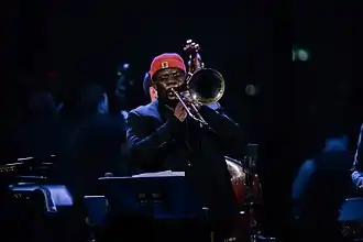 Miller performing at Jazz at Lincoln Center, March 2019