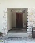 Entrance to the Iskrba Lodge
