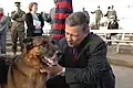 Jerome Lee and Lex at the adoption ceremony