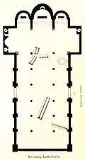 Plan of the cathedral by Johann Nepomuk Sepp