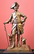 Frederick the Great with his Italian Greyhounds, bronze by Johann Gottfried Schadow, 1822