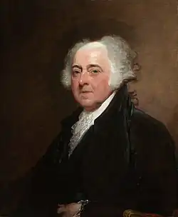 2nd president of the United States John Adams (AB, 1755; AM, 1758)[191]