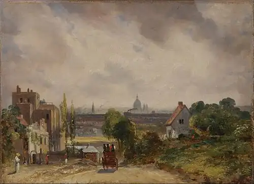 Sir Richard Steele's Cottage, Hampstead, oil on canvas, 1832.