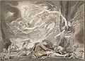 The Shepherd's Dream (1786), "fairy elves" swirling overhead (Albertina)