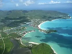 Aerial view of Jolly Harbour