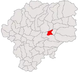 Location in Bistrița-Năsăud County