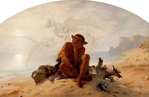 Caliban by Joseph Noel Paton