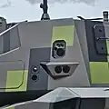 View of the sensors on the KF51-U turret