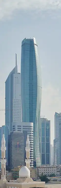 KIPCO Tower Kuwait City Skyline 2 (cropped)
