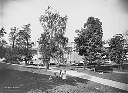 View with the Kallio Church in the background, 1912