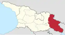 Location of Kakheti