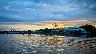 The river flows through Kampung Medong.