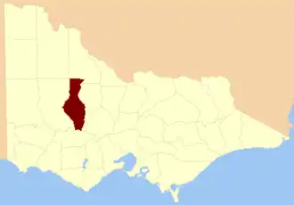 Location in Victoria