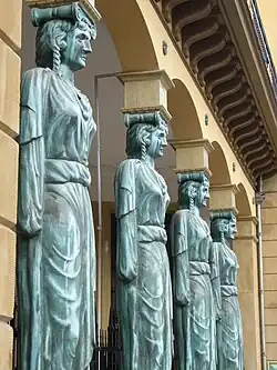 Neoclassical caryatids of the Winkel van Sinkel department store, Utrecht, the Netherlands, 1837-1839, by P. Adams[30]