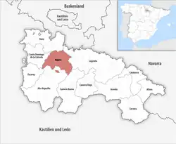 Nájera in Map