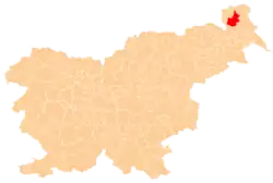 The location of the Municipality of Puconci