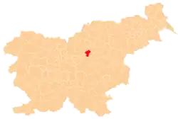 The location of the Municipality of Vransko