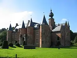 The castle of Rumbeke in Belgium was inherited by the Limburg Stirum from Marie Therese Countess de Thiennes, Leyenburg et de Rumbeke.
