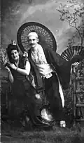 Costumed performers in the show Mikado at Gallie's Hall, April 13, 1887