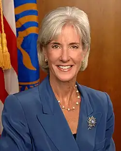 Kathleen Sebelius Secretary of Health and Human Services (announced February 28, 2009)[85]