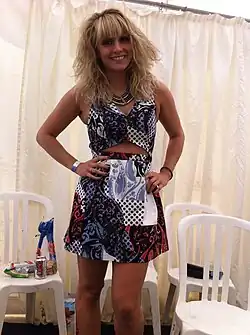 Kelly Pepper backstage at Penn Festival 2012