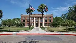 The Kenedy County Courthouse in Sarita