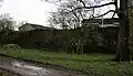 The last remnants of the castle's walled garden in 2008