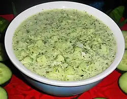 Cucumber raita