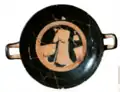 Kilyx, red-figure pottery 480&nbsp;BC tomb 39, Poggio Sommavilla necropolis, archivio SBALazio Etruria Meridionale.