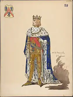 King and Coat of Arms