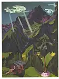 Landscape in Graubünden with Sun Rays, 1937