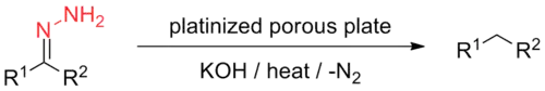 Scheme 2. Kishner's conditions