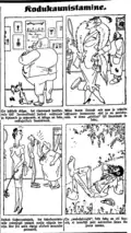 "Kodukaunistamine" (Home Decorating), Waba Maa, May 9, 1936