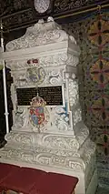 Istvan Monument in the abbey