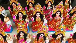 Idols of goddess Lakshmi