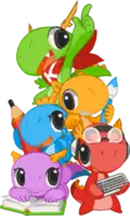 Konqi and other mascots