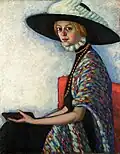 Portrait of Alide Asmus, 1912–1913, oil on canvas, Tartu Art Museum