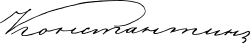 Grand Duke Konstantin Nikolayevich's signature