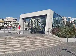 The Korydallos metro station in Eleftherias Square