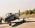 g2 galeb on the runway in udbina airport