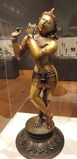 Krishna fluting, 13th–15th century AD, Eastern Ganga dynasty, Orissa, India