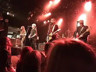 Krymplings at Kulturbolaget in Malmö, 13 October 2017. From left to right: Ulke, Curre Sandgren, Per Granberg, Mongo. In the background: Mart Hällgren.