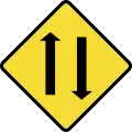 Two-way traffic ahead