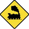 Level crossing without barriers ahead