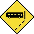 Bus lane ahead