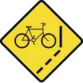 Cycle lane ahead