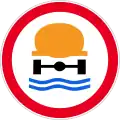 No vehicles carrying substance liable to cause water pollution