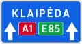 Advance direction indicator